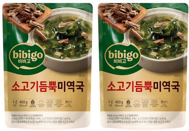 CJ bibigo 滿滿牛肉海帶湯, 460g, 2個