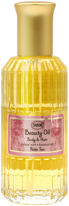 SABON 保濕光萃油 玫瑰茶, 100ml, 1瓶