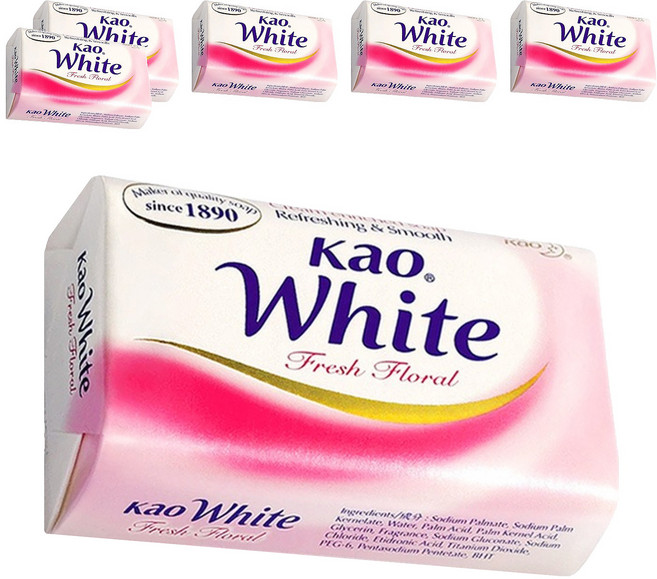 Kao 花王 White 香皂 清新花香, 130g, 6個
