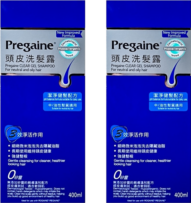 落建 頭皮洗髮露 潔淨健髮配方 中/油性髮質適用, 400ml, 2瓶