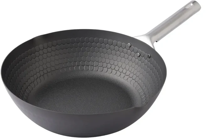 Arnest eN 中華鐵炒鍋 無塗層 28cm 日本製造 平底鍋, 1個