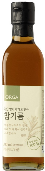 올가홀푸드 국산 발아 참깨로 만든 참기름, 300ml, 1개