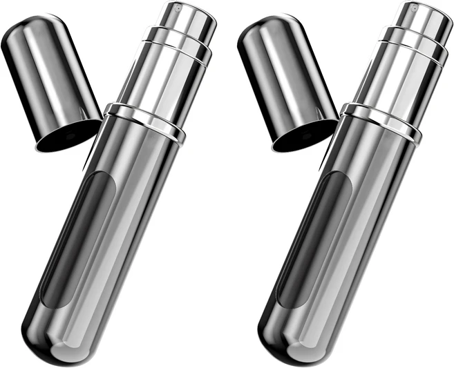 소이소이 펌핑식 향수 리필 공병 6ml, 실버, 2개 - 쿠팡