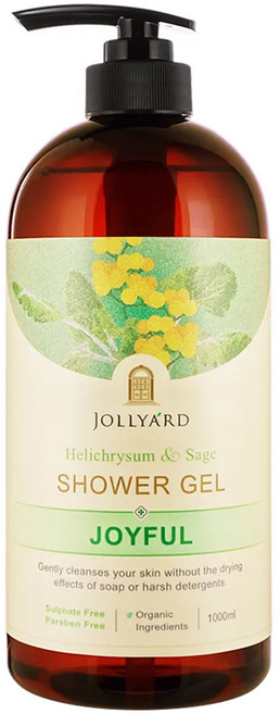 JOLLYA'RD 潔麗雅 蠟菊&鼠尾草舒活沐浴露, 1瓶, 1L