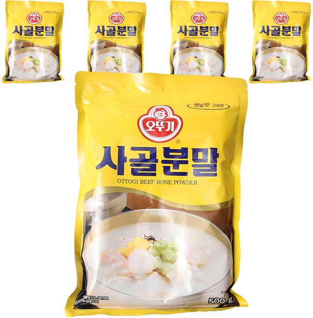 오뚜기 사골분말, 500g, 5개