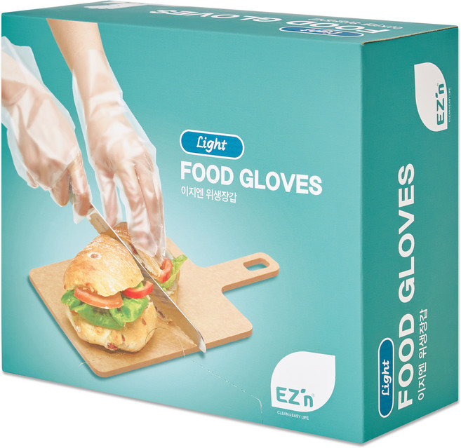 EZn이지엔 위생 장갑 라이트, 500개입, 1개