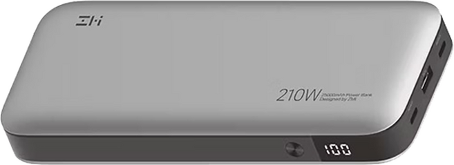 ZMI 紫米 20號 行動電源 210W 極速閃充 三口獨立快充設計 LED數字顯示 25000mAh, QB826G, 灰色