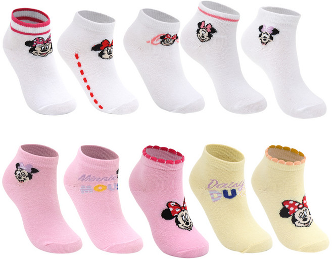 디즈니 여아용 미니마우스 단목양말 3종 10p 세트