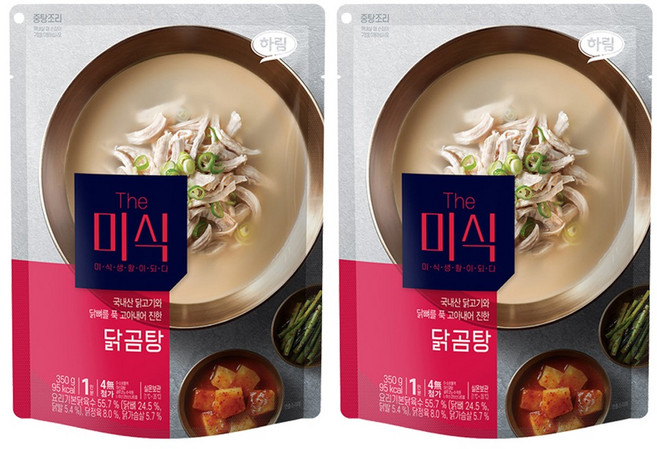 더미식 닭곰탕, 350g, 2개