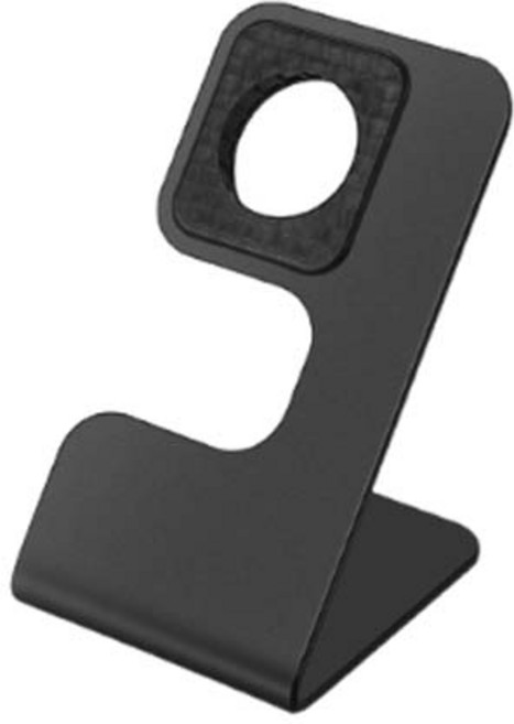 12라운드 7자형 애플워치 거치대, 블랙