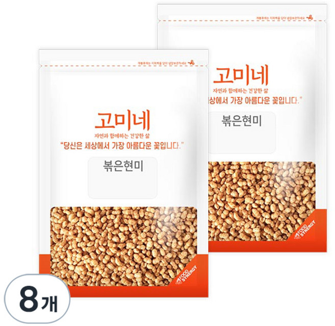 고미네 볶은현미, 100g, 8개