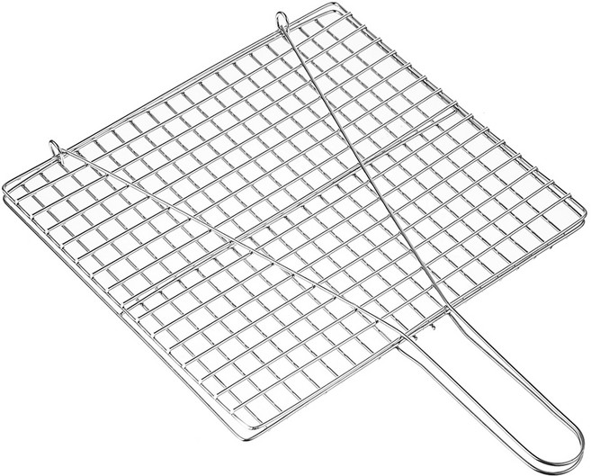 코멧 아웃도어 캠핑 스테인레스 손잡이 석쇠, 1개