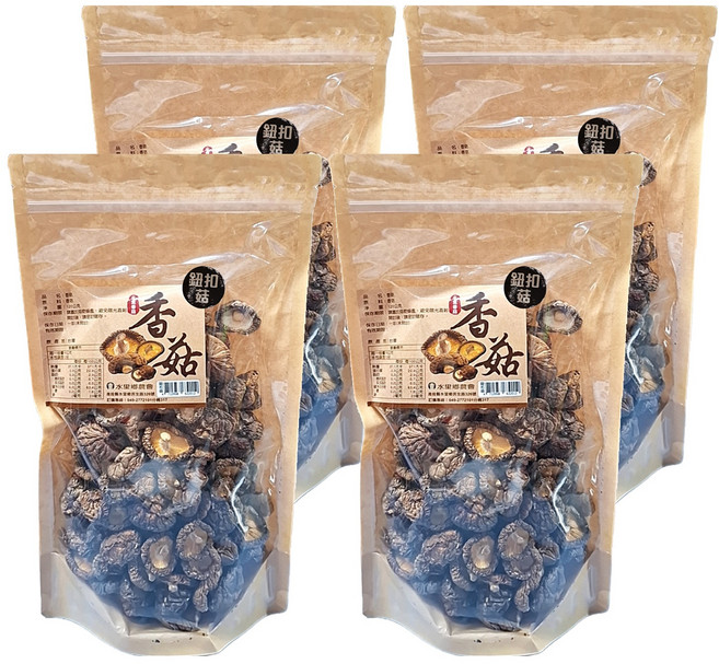 水里鄉農會 水里香菇 鈕扣菇, 120g, 120g, 4包