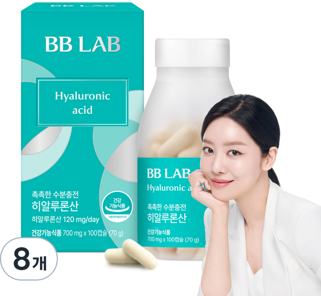 BB LAB 科研 水潤保濕玻尿酸, 100錠, 8個