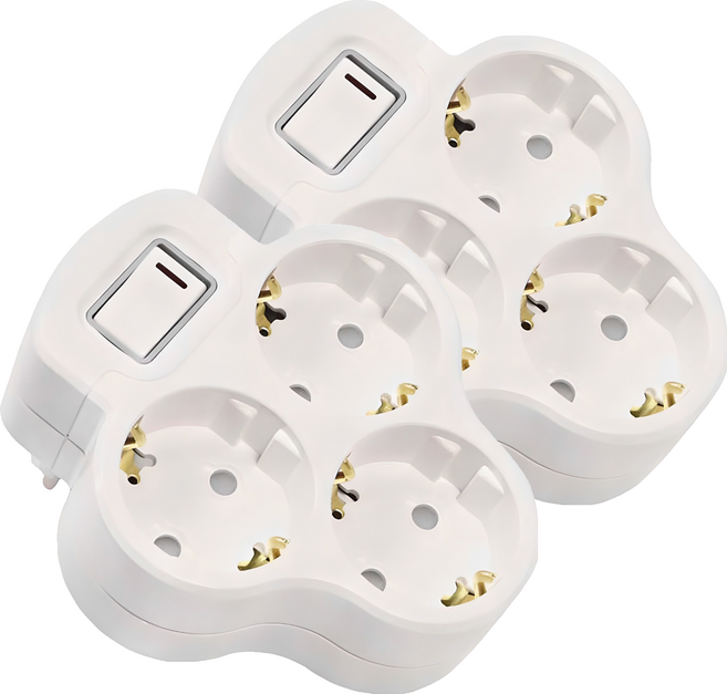 써보니 크로버형 스위치 멀티탭 3구 16A, 2개