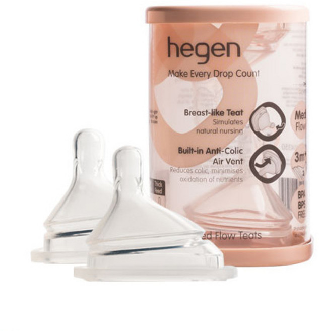 헤겐 모유느낌 비대칭 젖꼭지, 2단계(3개월 이상), 2개