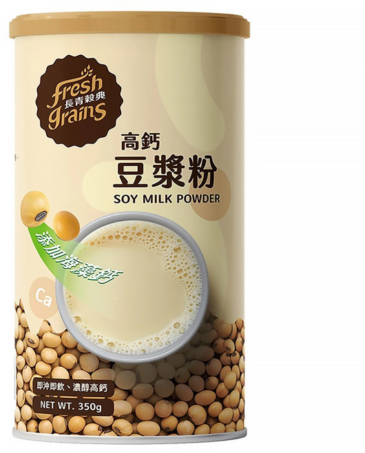 fresh grains 長青穀典 豆漿粉 高鈣, 1罐, 350g