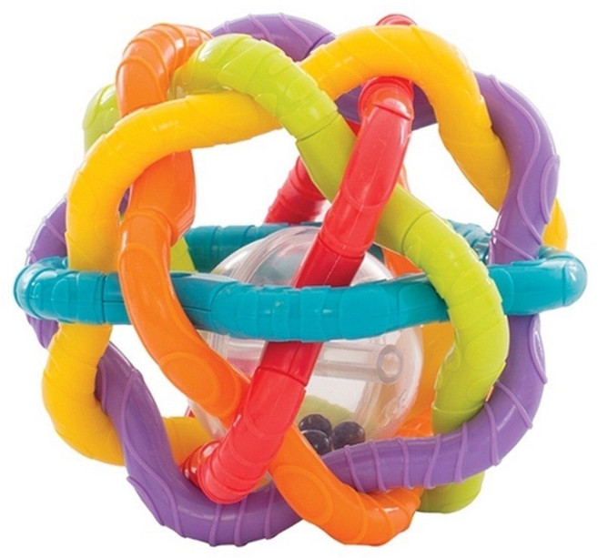 playgro 培高 趣味鈴鐺扭扭球 6個月以上玩具 刺激視覺聽覺發展, 1個