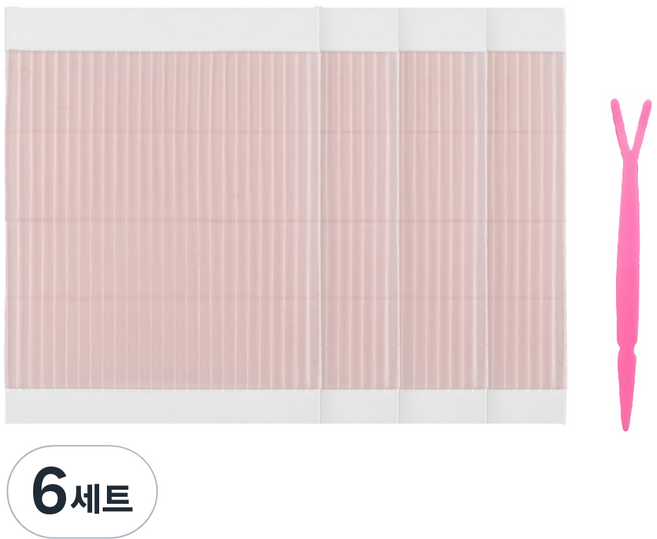 코덕샵 양면 실 쌍꺼풀 테이프 200p + Y스틱, 6세트
