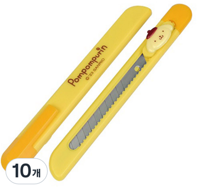 바이하츠 포켓 커터칼 소 P-PPCT, 폼폼푸린, 10개