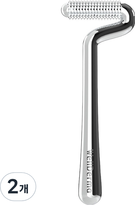 웰더마 페이스 리프팅 니들샷 롤러, 2개, 실버