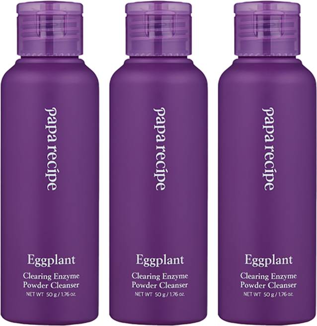 파파레서피 가지 클리어링 효소 파우더 클렌저, 50g, 3개