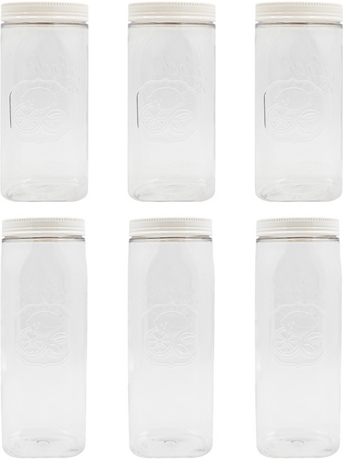 LocknLock 樂扣樂扣 Door Pocket 密封儲物罐組 1L*3入+1.3L*3入 6件組, 容器 + 蓋子, 1組