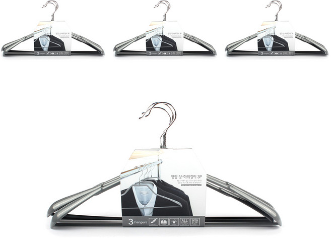 선우랜드 정장상하의 옷걸이, 그레이, 12개