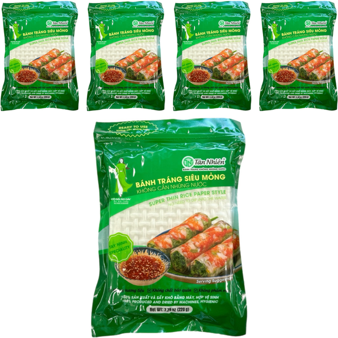 탄니엔 반짱씨우몽 라이스페이퍼, 220g, 5개