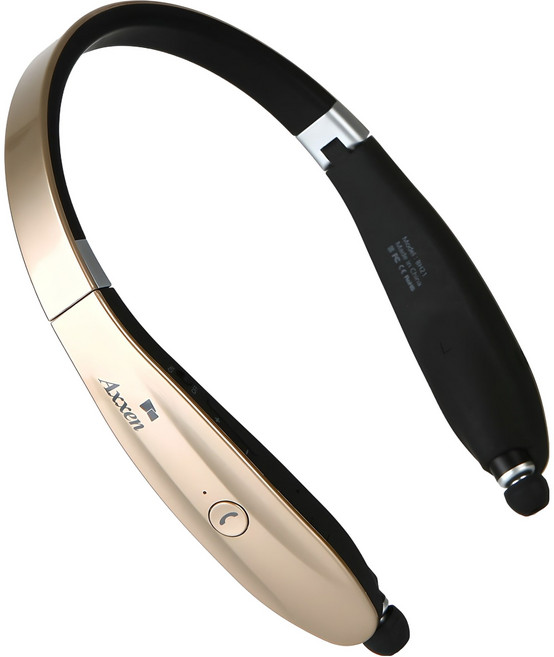 액센 넥밴드 블루투스 이어폰 N920 FOLDER 골드 18시간 방수가능