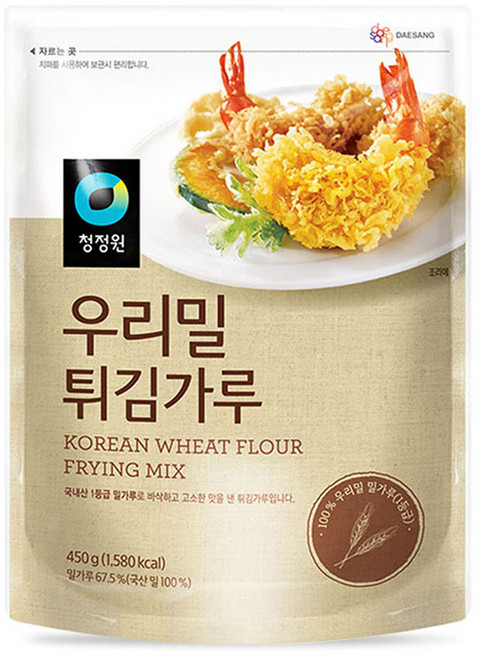 청정원 우리밀 튀김가루, 450g, 1개
