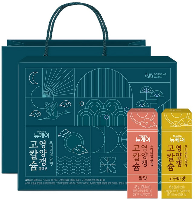 뉴케어 정품 고칼슘 영양갱 셀렉션 선물세트, 720g, 1개