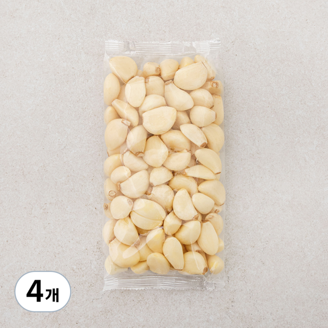 국내산 깐마늘(대), 500g, 4개