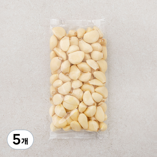 국내산 깐마늘(대), 500g, 5개