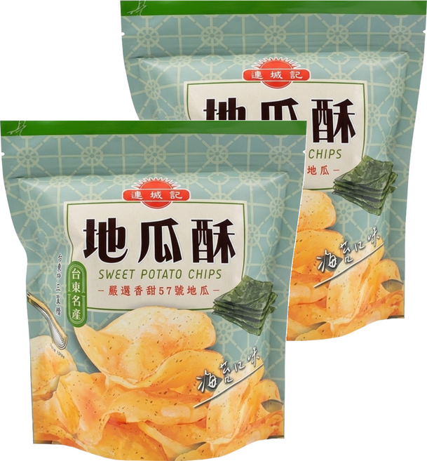連城記 地瓜酥 海苔口味, 140g, 2包