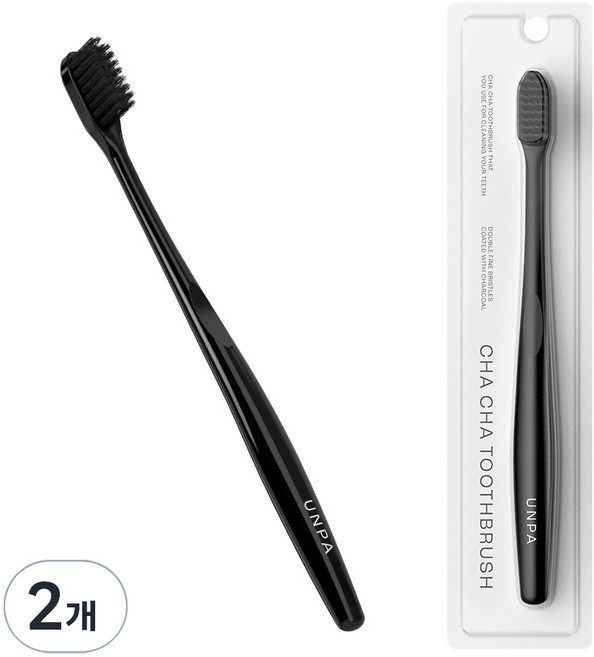 언파 차차칫솔, 1개입, 2개