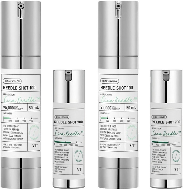 VT COSMETICS 老虎微晶精華組 Reedle SHOT 100 50ml + 700 10ml - 溫和去角質 舒緩修護, 60ml, 2組
