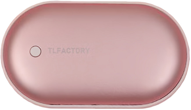 티엘팩토리 충전식 손난로, RY-HW5000, 메탈릭핑크