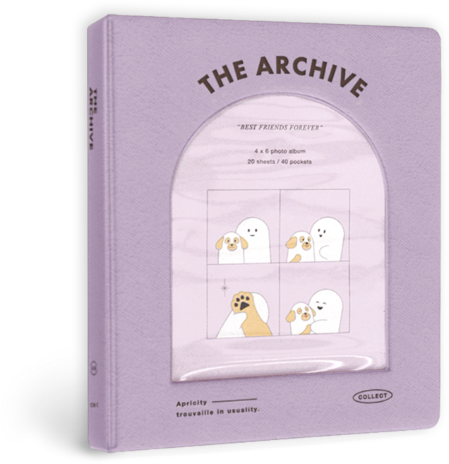 아이코닉 아카이브 셀프사진 앨범 네컷사진 포토북, 03 LAVENDER, 20매