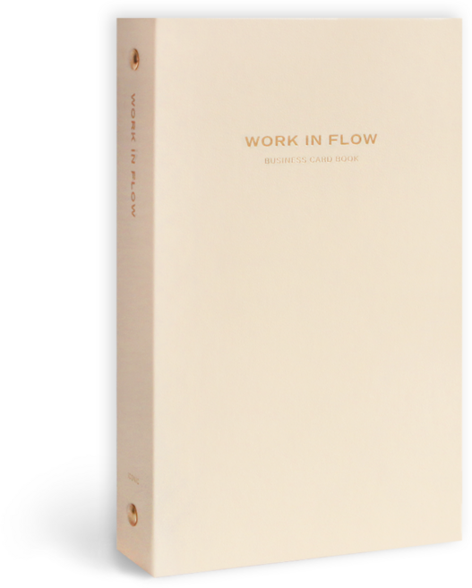 아이코닉 플로우 명함집, 3단, 01 Light peach
