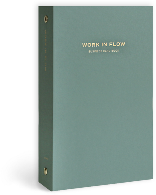 아이코닉 플로우 명함집, 3단, 03 Meadow Grey