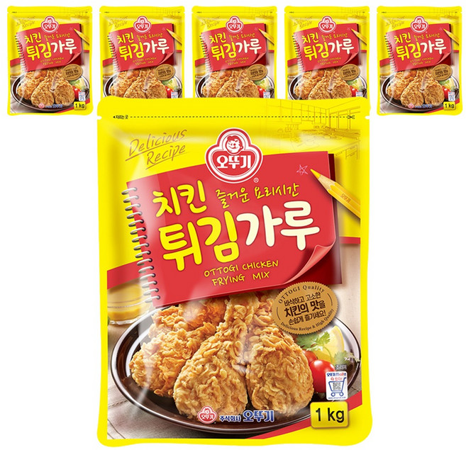 오뚜기 치킨 튀김가루, 1kg, 6개