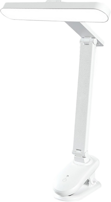 索量 電池/USB充電 夾式譜架LED四燈 附USB電源線, 白色