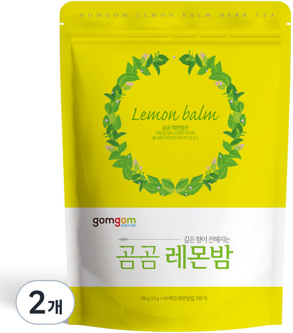 곰곰 레몬밤삼각티백, 1.5g, 100개입, 2개