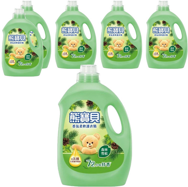 Snuggle 熊寶貝 柔軟護衣精 森林雪松, 3L, 6桶