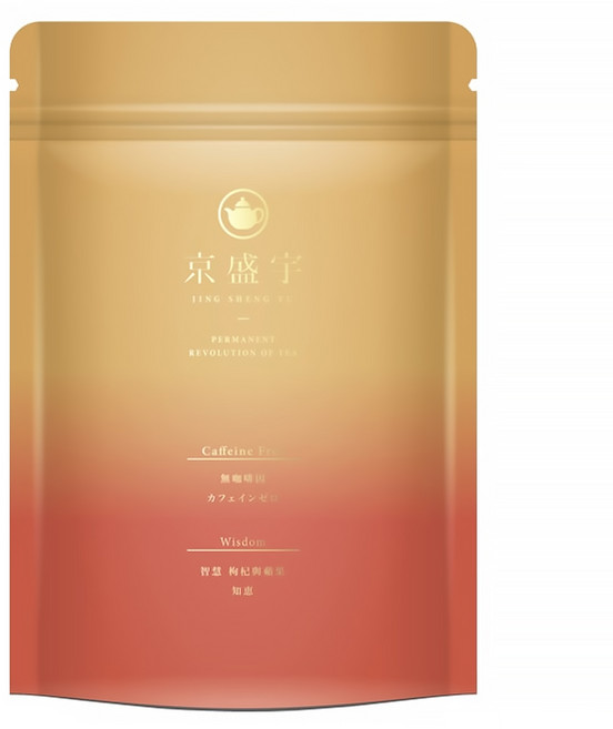 京盛宇 無咖啡因 智慧 枸杞與蘋果茶, 4.5g, 10包, 1袋