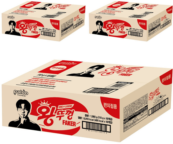 왕뚜껑 컵라면 110g, 54개