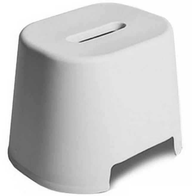 쏠트홍 미끄럼방지 발디딤대 욕실 의자, 회색