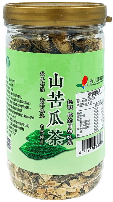 池上鄉農會 山苦瓜茶片, 100g, 1入, 1瓶