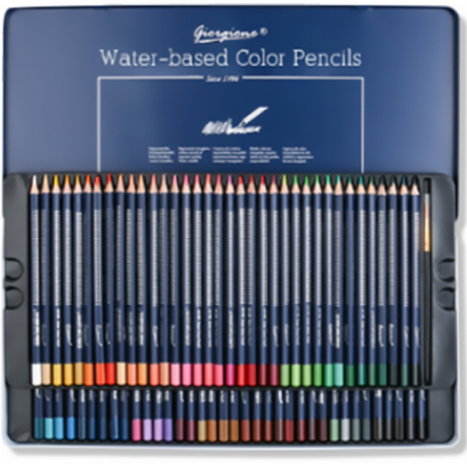 조르조네 전문가용 수성 컬러 색연필 틴케이스, 72색, 1개